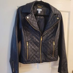 Calvin klein faux leather jacket